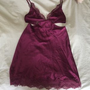 Purple lace dress
